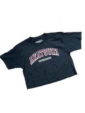 Naruto Akatsuki cropped shirt Sz XS